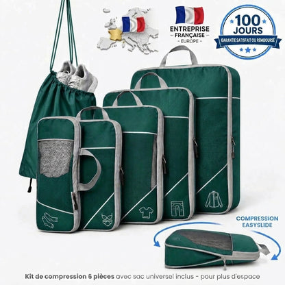 Kit Organisateur de Valise à Compression — 6 pièces
