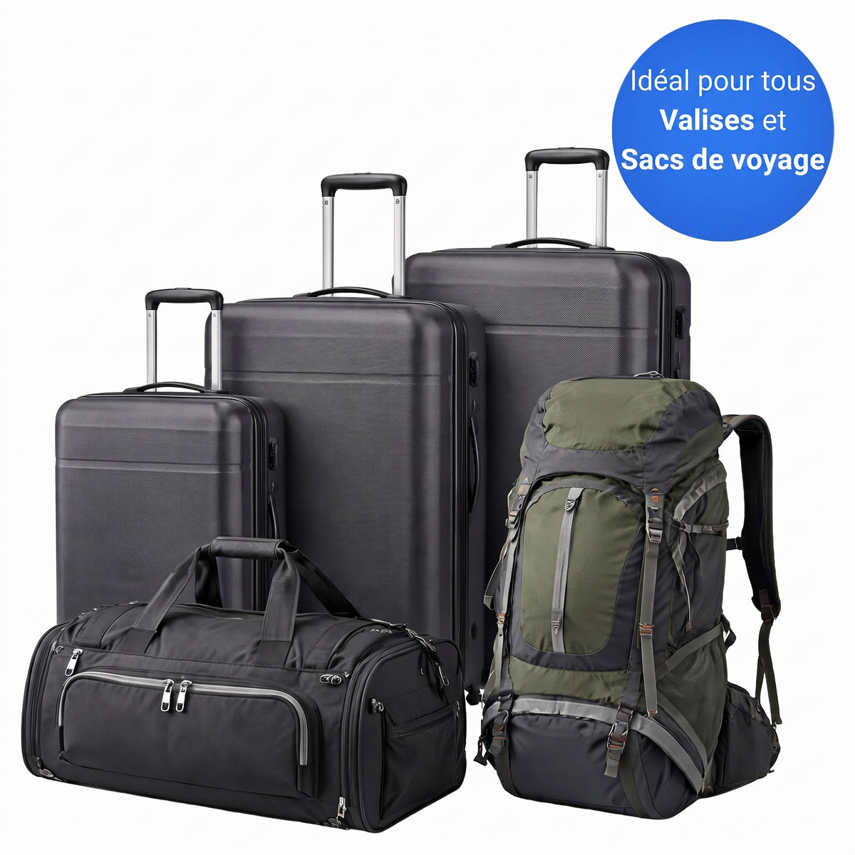 Kit Organisateur de Valise à Compression — 6 pièces