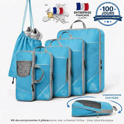 Kit Organisateur de Valise à Compression — 6 pièces