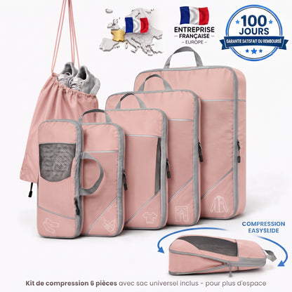 Kit Organisateur de Valise à Compression — 6 pièces
