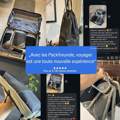 Kit Organisateur de Valise à Compression — 6 pièces