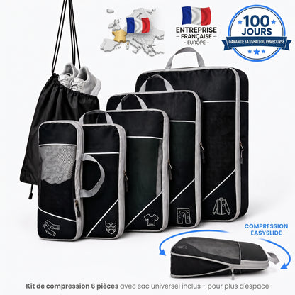 Kit Organisateur de Valise à Compression — 6 pièces