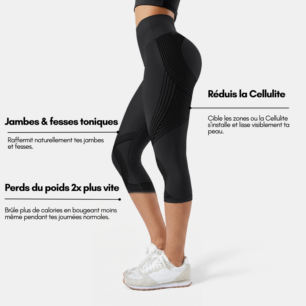 Calça Legging Feminina Capri 3/4 Esportiva